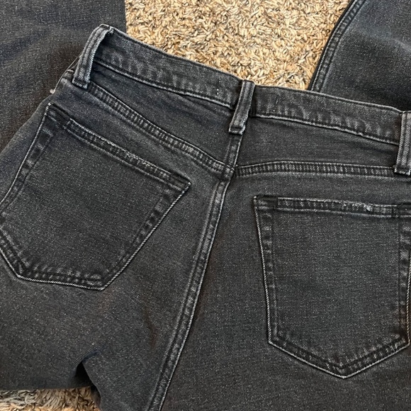 Abercrombie&Fitch Curve Love ultra high rise straight leg ankle jeans size 4 - Picture 4 of 4